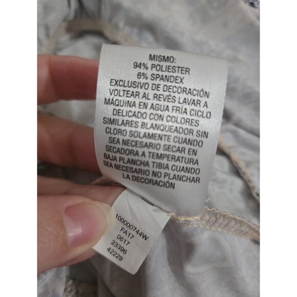 Style & Co Womens Cold Shoulder Long Sleeve Top Plus Size 0X Ruffle Boho Stretch - Picture 9 of 10